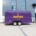 Purple Airstream Food Trailer