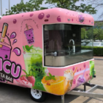 Deep Pink Airstream Food Trailer