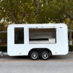 Black & White Square Airstream Food Trailer