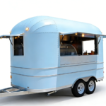 Blue Airstream Food Trailer