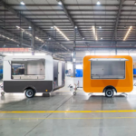 Black & White Square Airstream Food Trailer