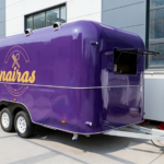 Purple Airstream Food Trailer