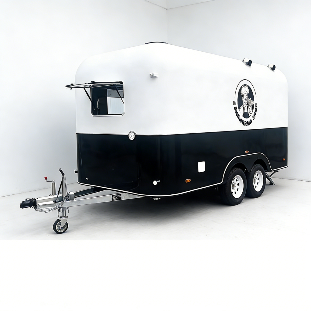 Black & White Airstream Food Trailer