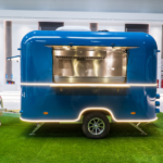 Dark Blue Airstream Food Trailer