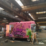 Deep Pink Airstream Food Trailer