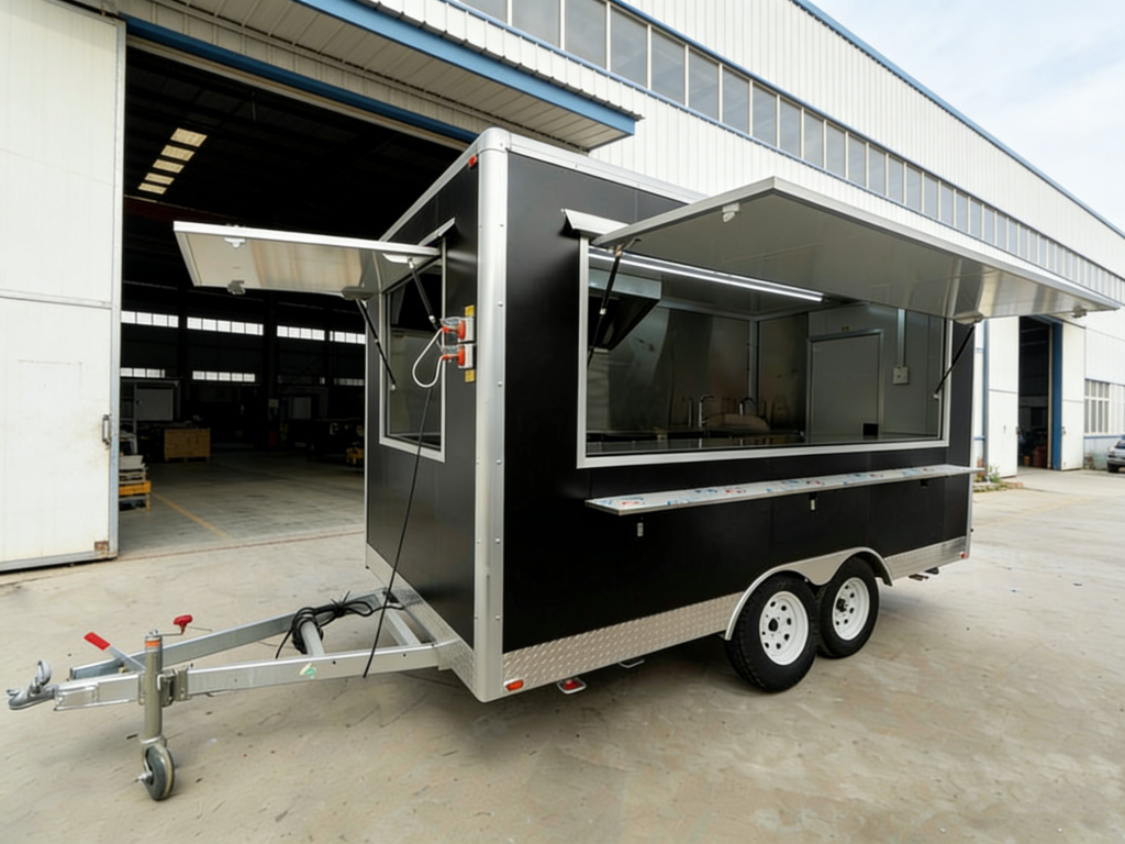 Black Square Food Trailer