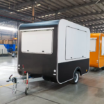 Black & White Square Airstream Food Trailer