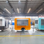 Black & White Square Airstream Food Trailer