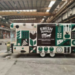 Green Airstream Food Trailer