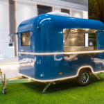 Dark Blue Airstream Food Trailer