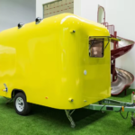 Yellow Airstream Food Trailer