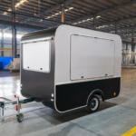 Black & White Square Airstream Food Trailer