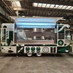 Green Airstream Food Trailer