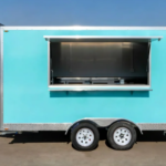 Turquoise Square Food Trailer